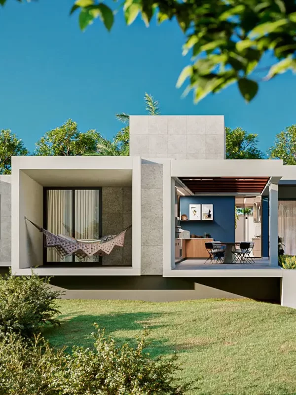 Casa moderna e minimalista com 357m² no Altiplano Leste em Brasília.